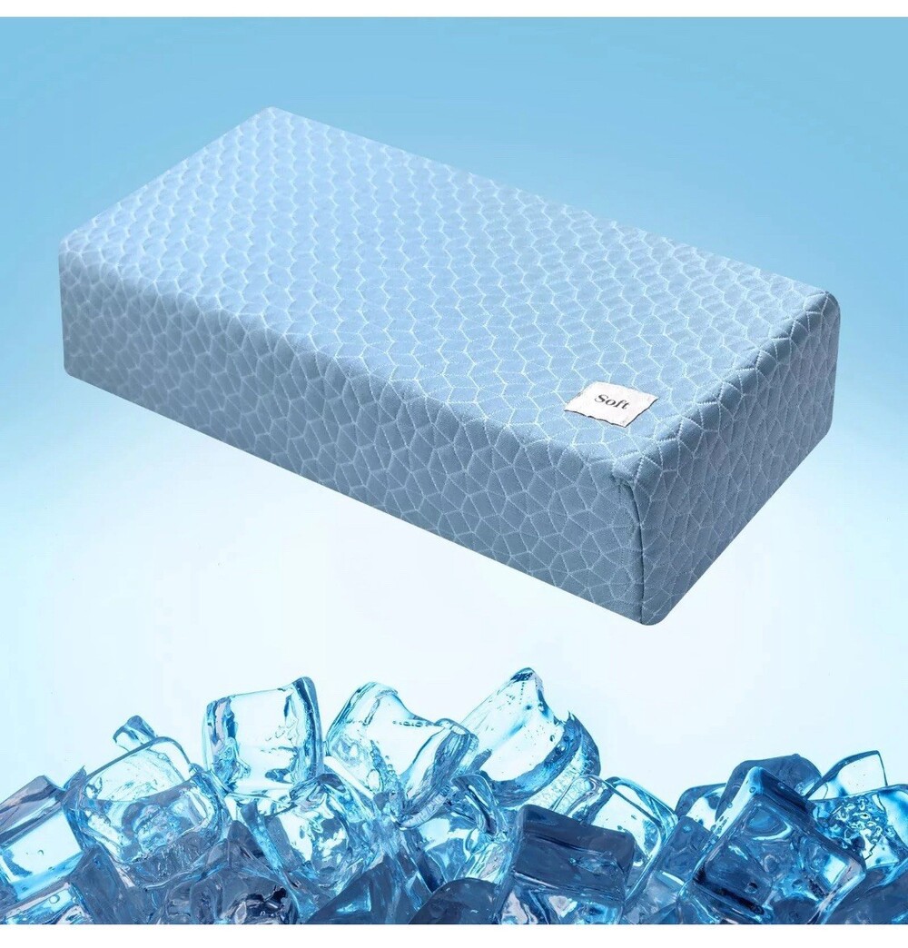 HARBOREST Cooling Cube Pillow - Side Sleeper Pillow for Neck and Shoulder Pai...